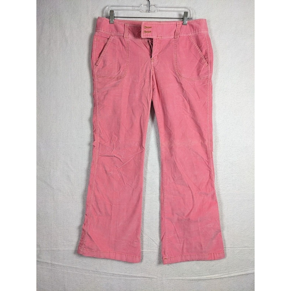 Aeropostale Corduroy Womens Pants Size 9 / 10 Short Pink Cotton Blend